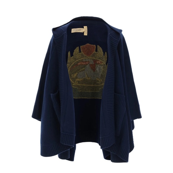 Burberry Logo Emblem Knitted Cape - Picture 2 of 5